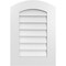 Ekena Millwork Arch Top Surface Mount PVC Gable Vent: Functional, w/ 3-1/2"W x 1"P Standard Frame, 18"W x 26"H GVPAR18X2601SF - alternate 1